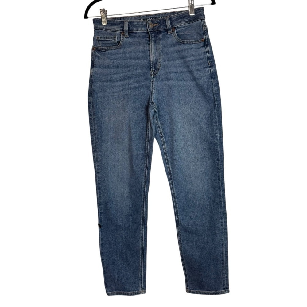 American Eagle Women’s High Rise Stretch Mom Straight Leg Jeans Size 4